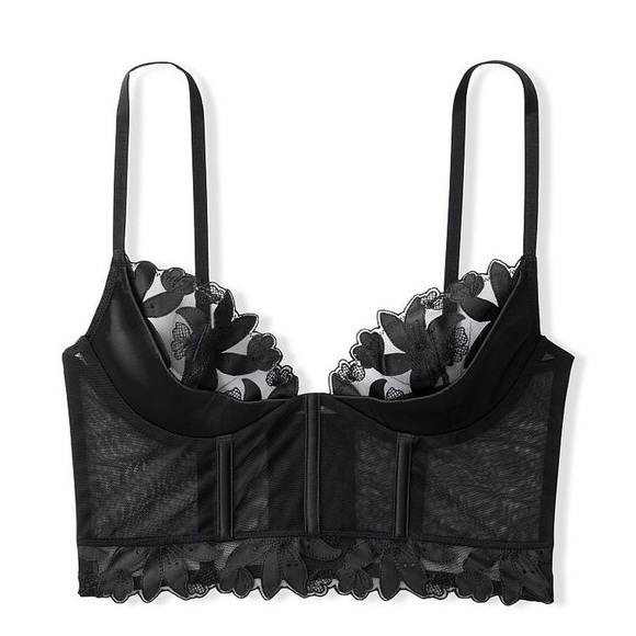 Victoria's Secret Intimates & Sleepwear Victorias Secret Floral Embroidered Quarter Cup